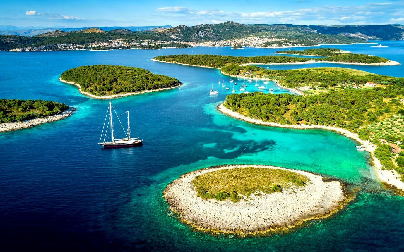 Islands and coves near Hvar